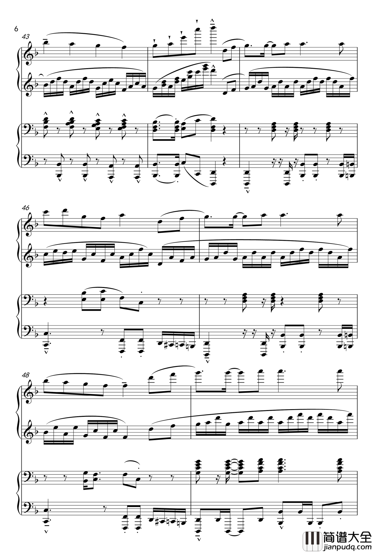 千本桜钢琴谱_Piano_Duet_by_Richam.Yin_初音未来