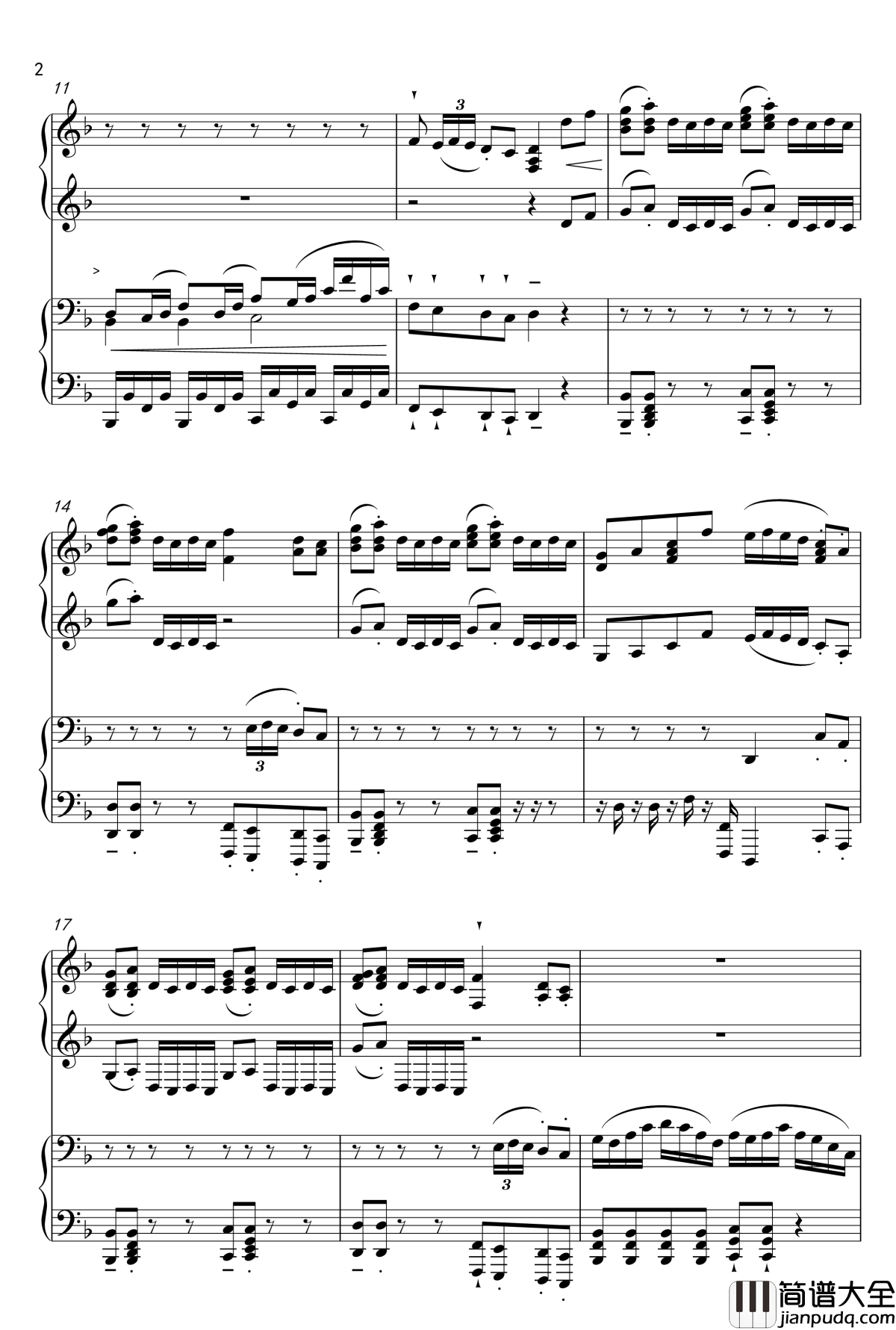 千本桜钢琴谱_Piano_Duet_by_Richam.Yin_初音未来