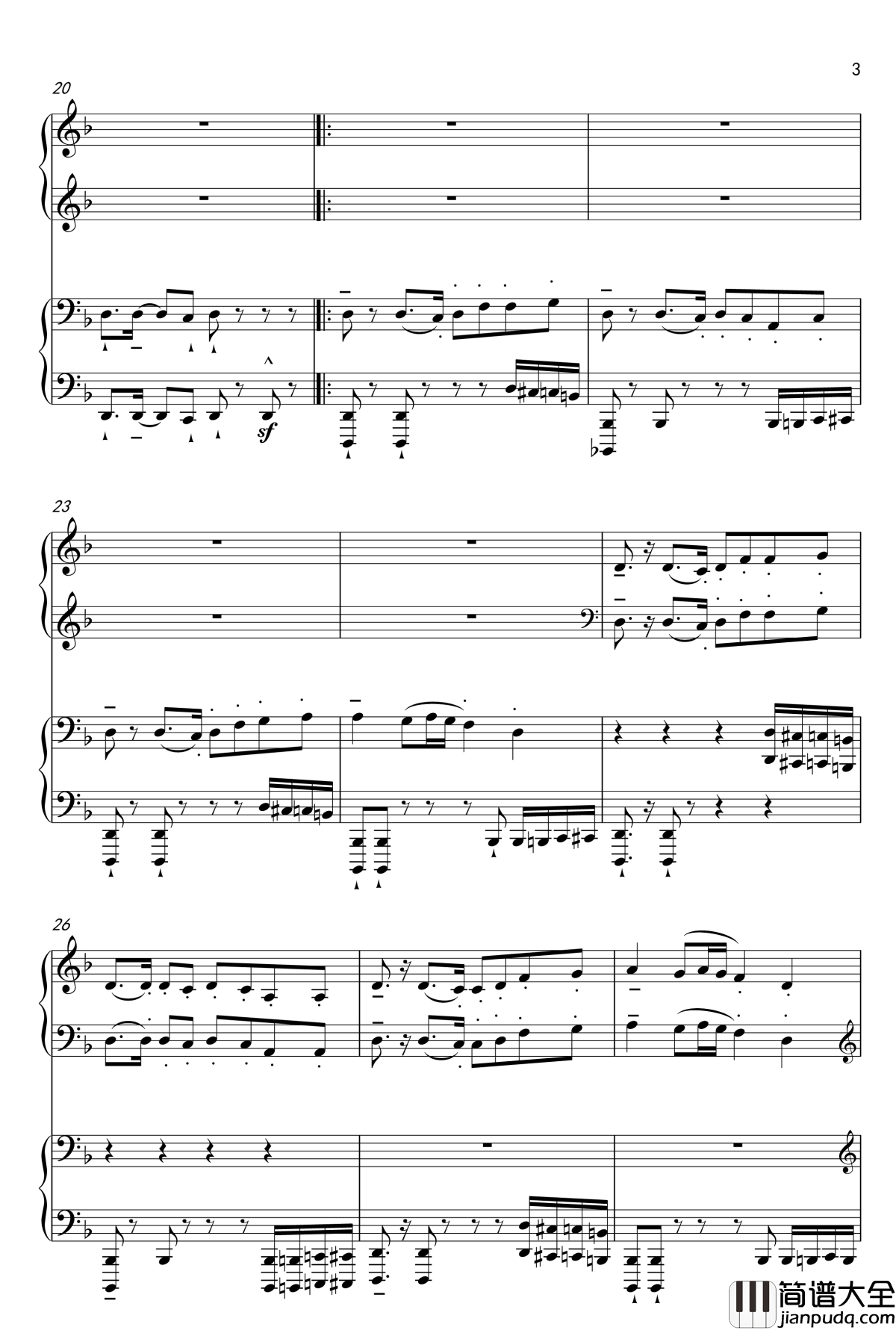 千本桜钢琴谱_Piano_Duet_by_Richam.Yin_初音未来