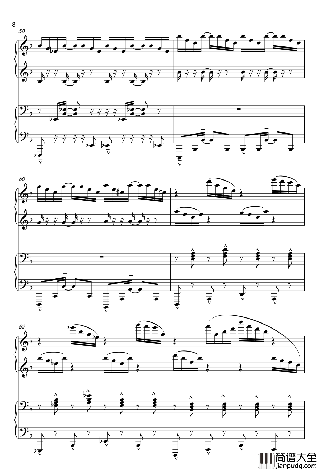 千本桜钢琴谱_Piano_Duet_by_Richam.Yin_初音未来