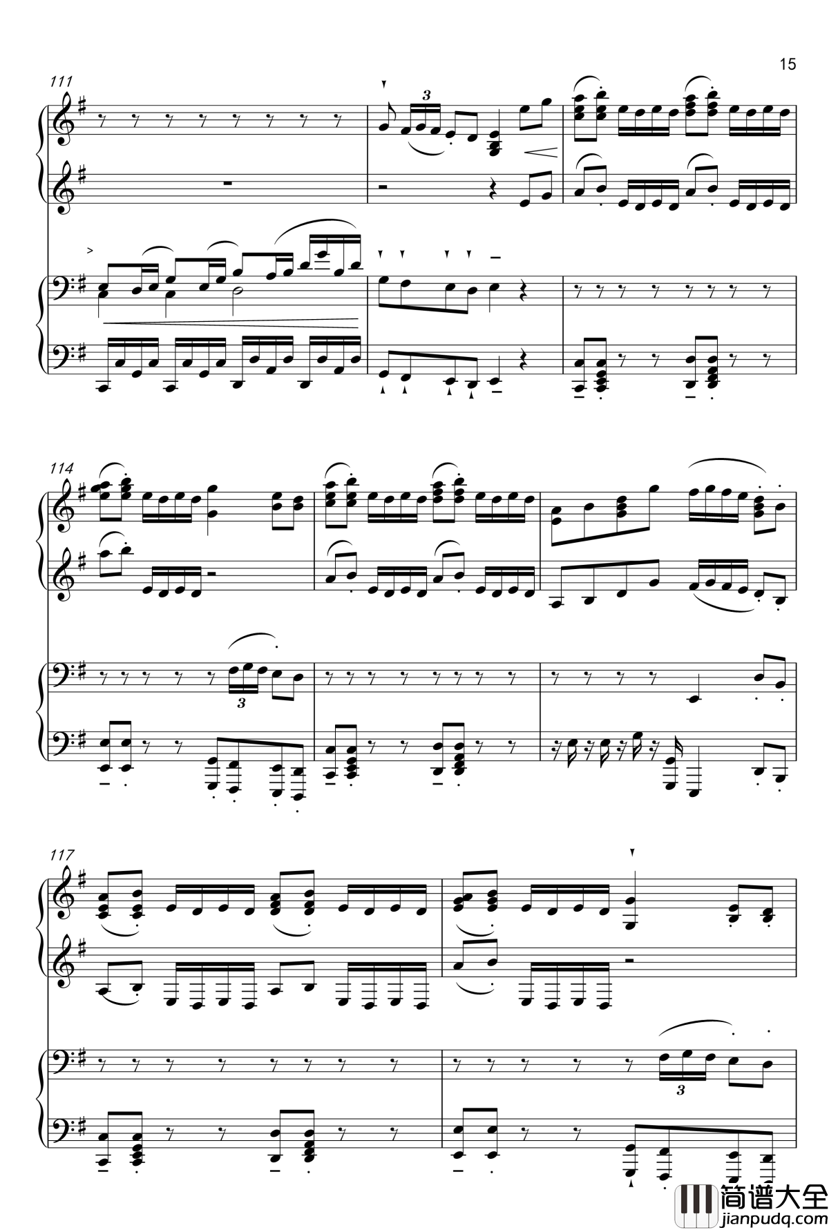 千本桜钢琴谱_Piano_Duet_by_Richam.Yin_初音未来