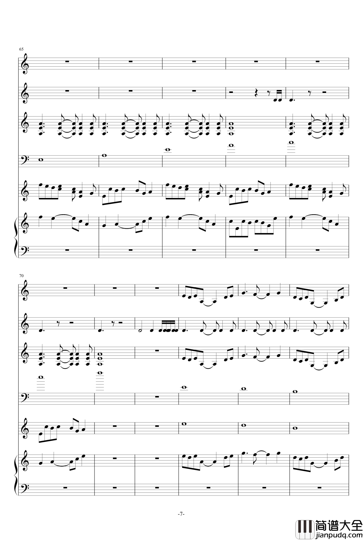 蔷薇战场钢琴谱_q932152571