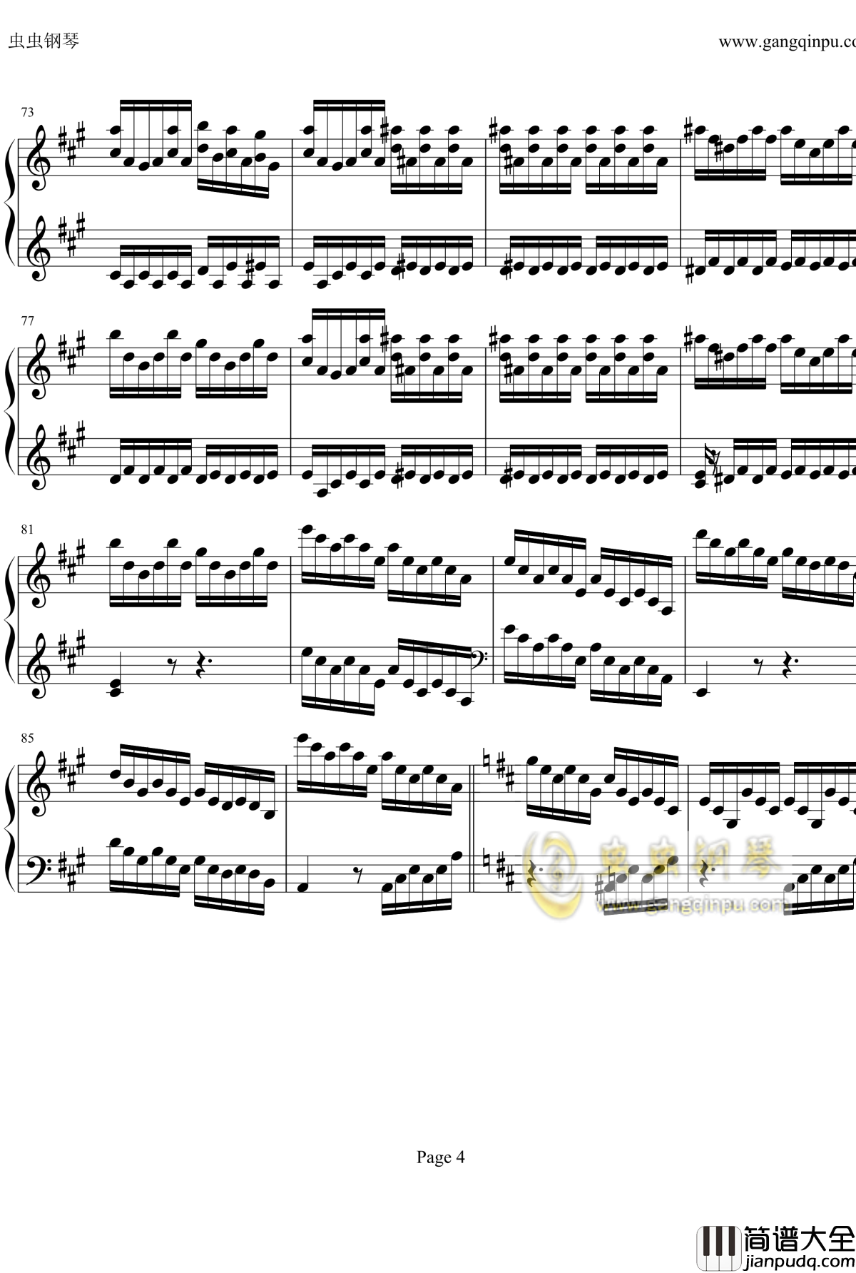 贝多芬钢琴协奏曲Op61第三乐章钢琴谱_贝多芬