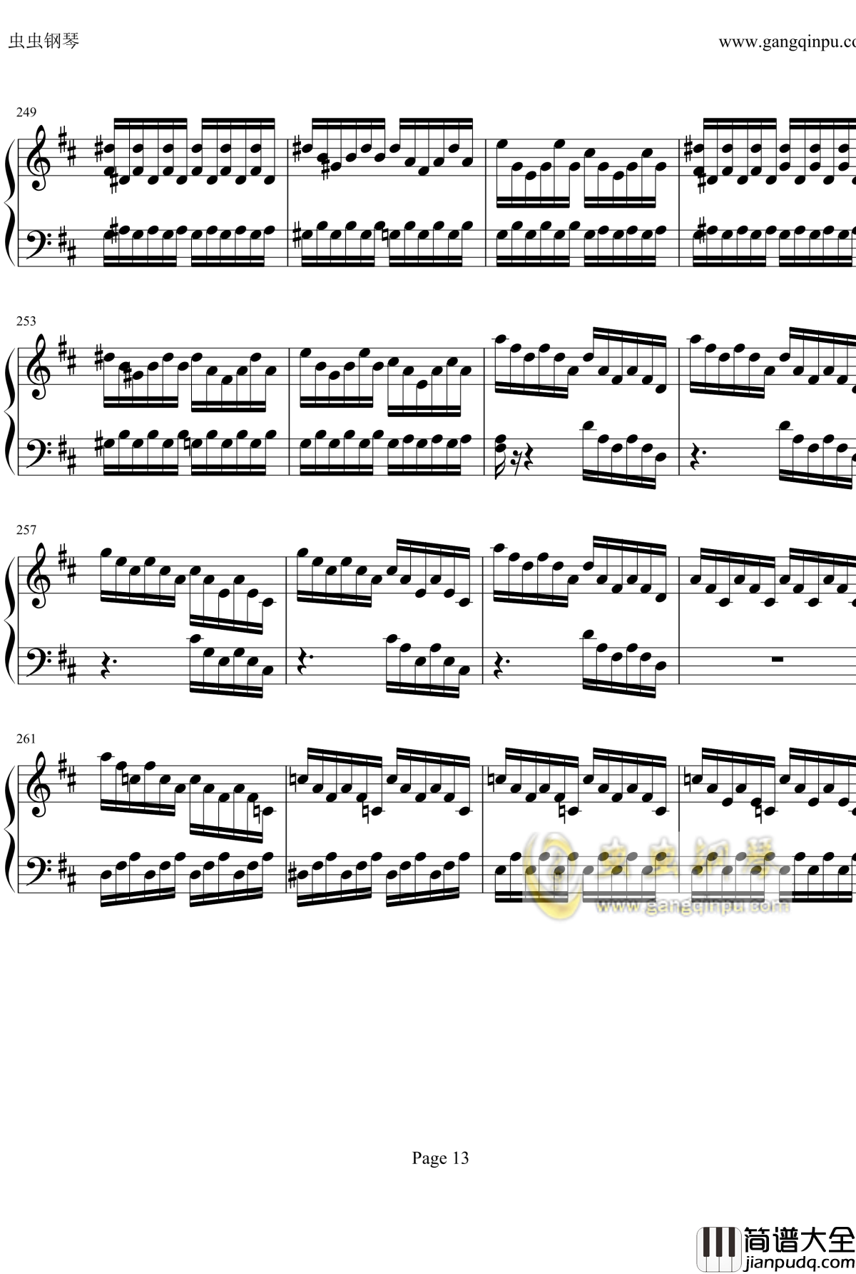 贝多芬钢琴协奏曲Op61第三乐章钢琴谱_贝多芬