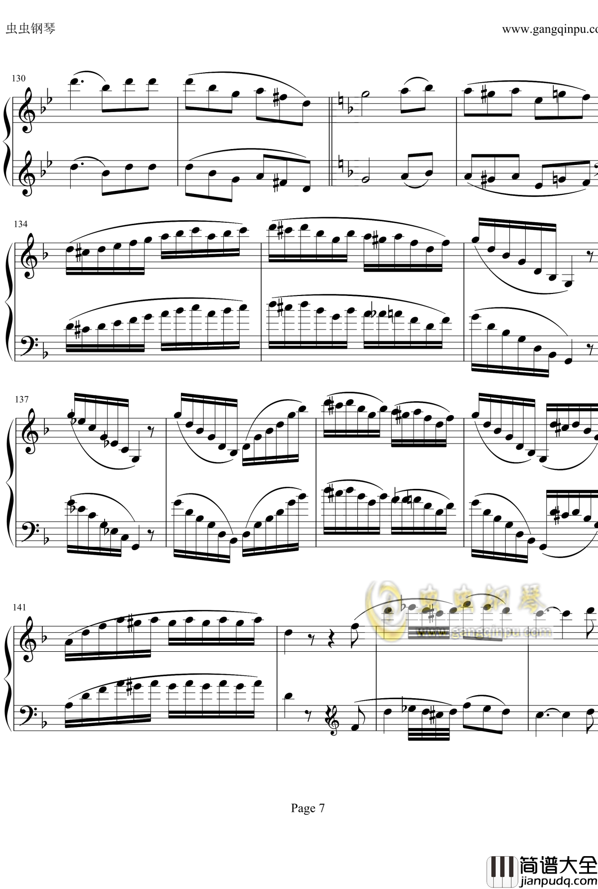 贝多芬钢琴协奏曲Op61第三乐章钢琴谱_贝多芬