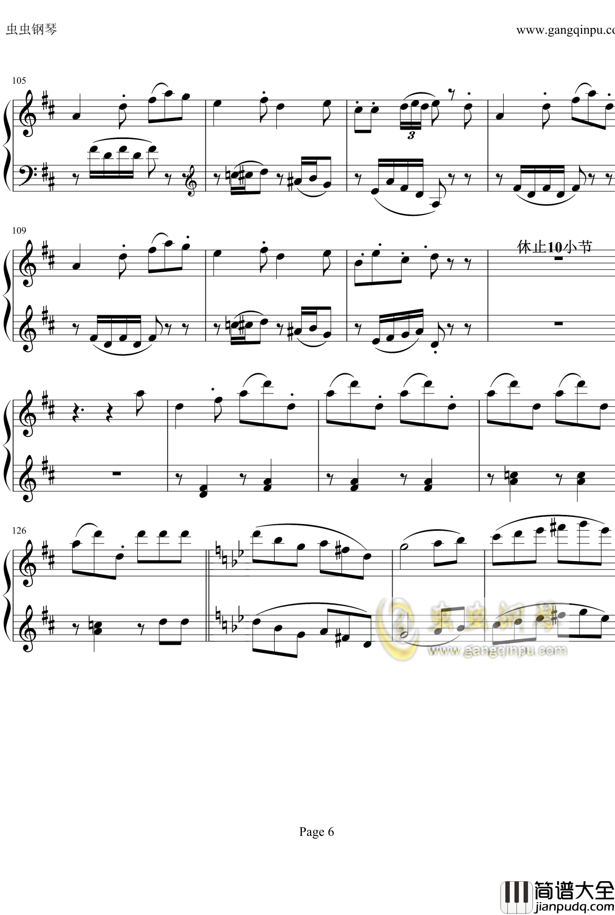 贝多芬钢琴协奏曲Op61第三乐章钢琴谱_贝多芬