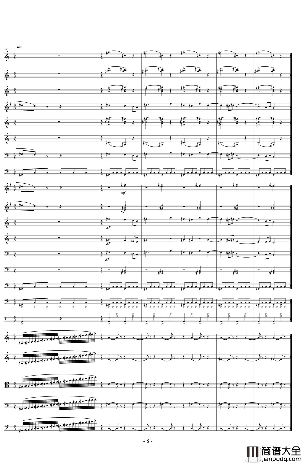 动物世界钢琴谱_10572578