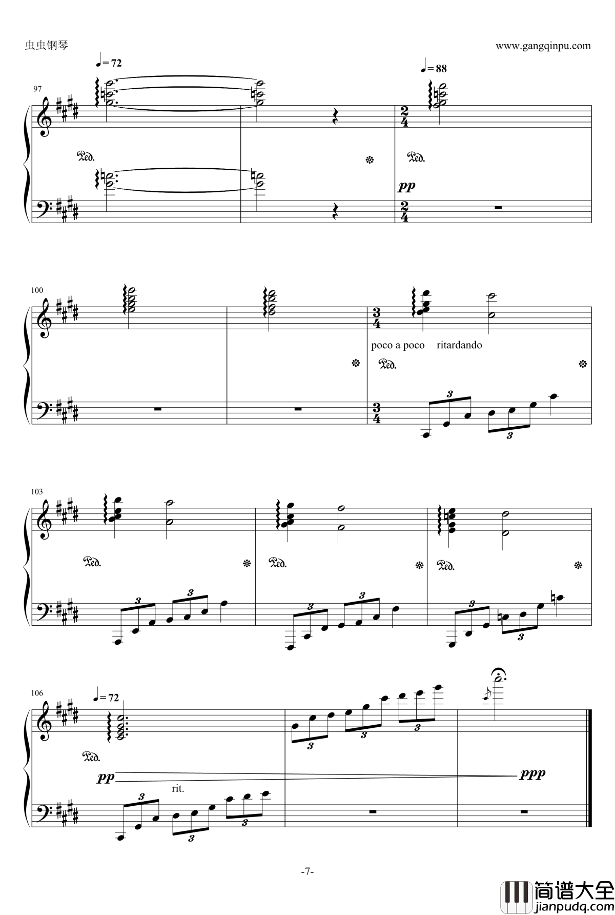 Euterpe钢琴谱_罪恶王冠__唯美简化版_Guilty_Crown_泽野弘之