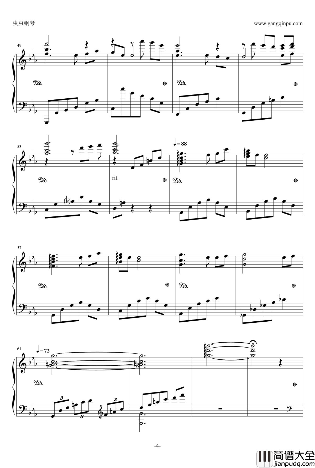 Euterpe钢琴谱_罪恶王冠__唯美简化版_Guilty_Crown_泽野弘之