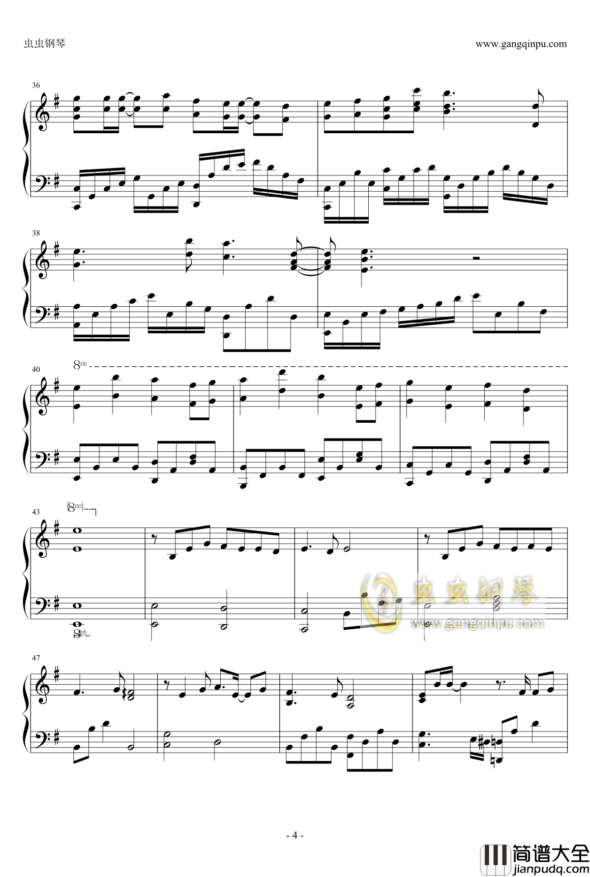 剑心钢琴谱_电视剧_古剑奇谭_原声带之一_张杰