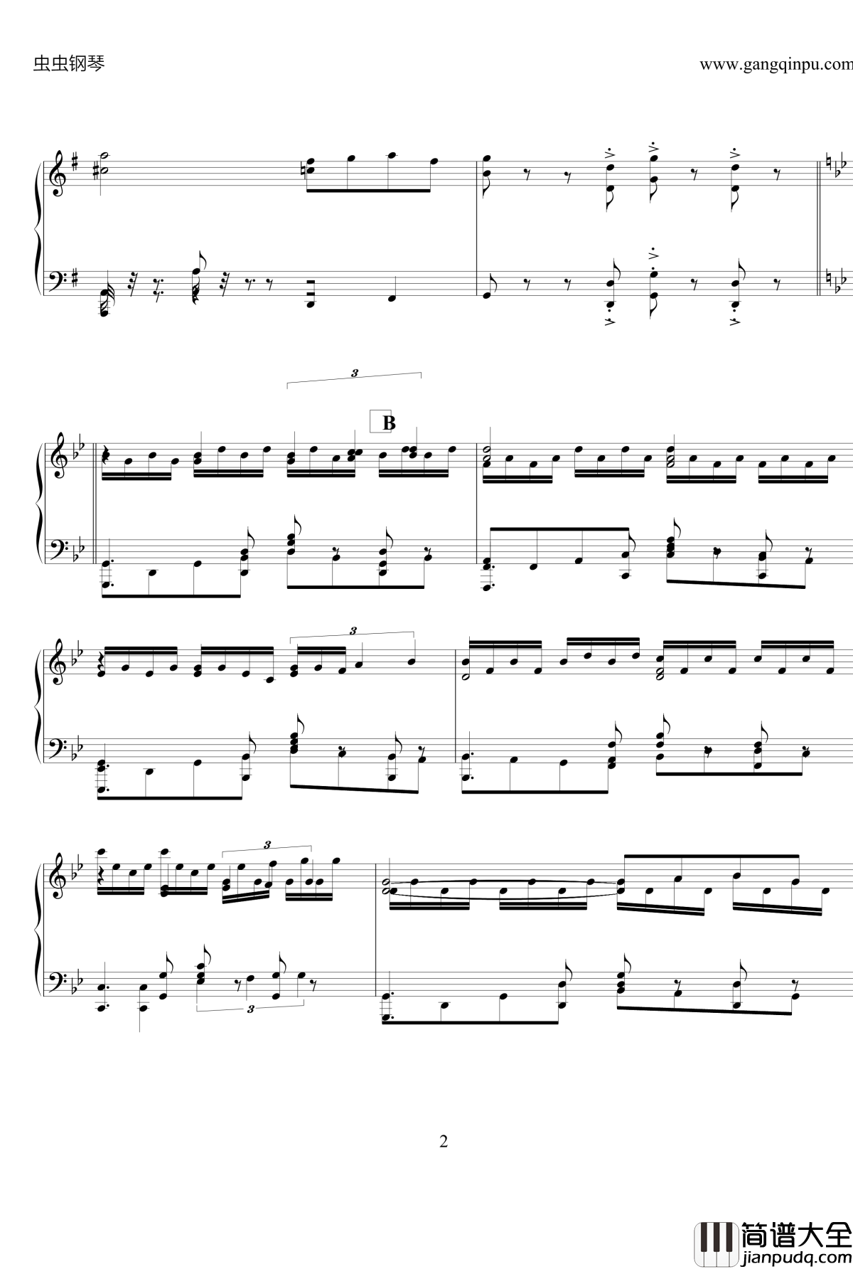 por_una_cabeza钢琴谱_小改_卡洛斯·葛戴尔