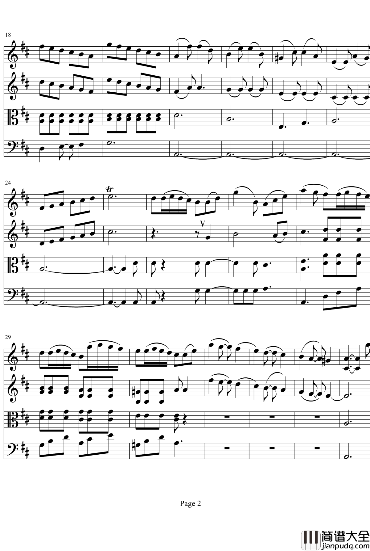 弦乐四重奏No1第一乐章钢琴谱_项道荣