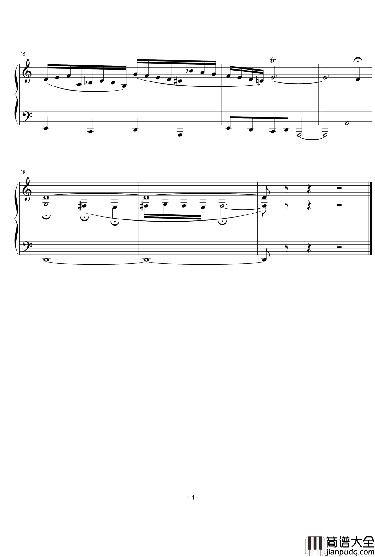 小苹果钢琴谱_自由赋格_流行追梦人