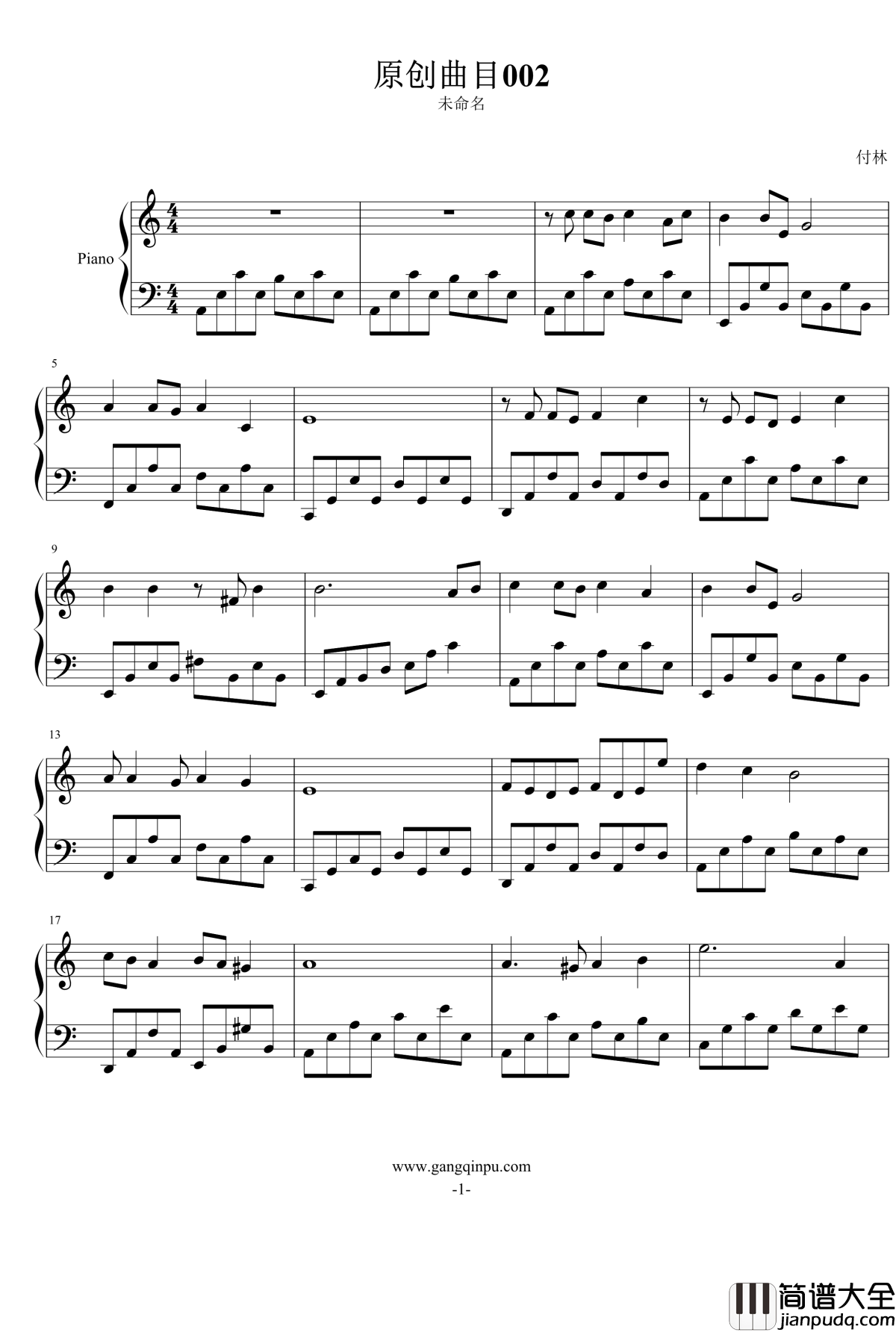 Autumn钢琴谱_為妳而舞