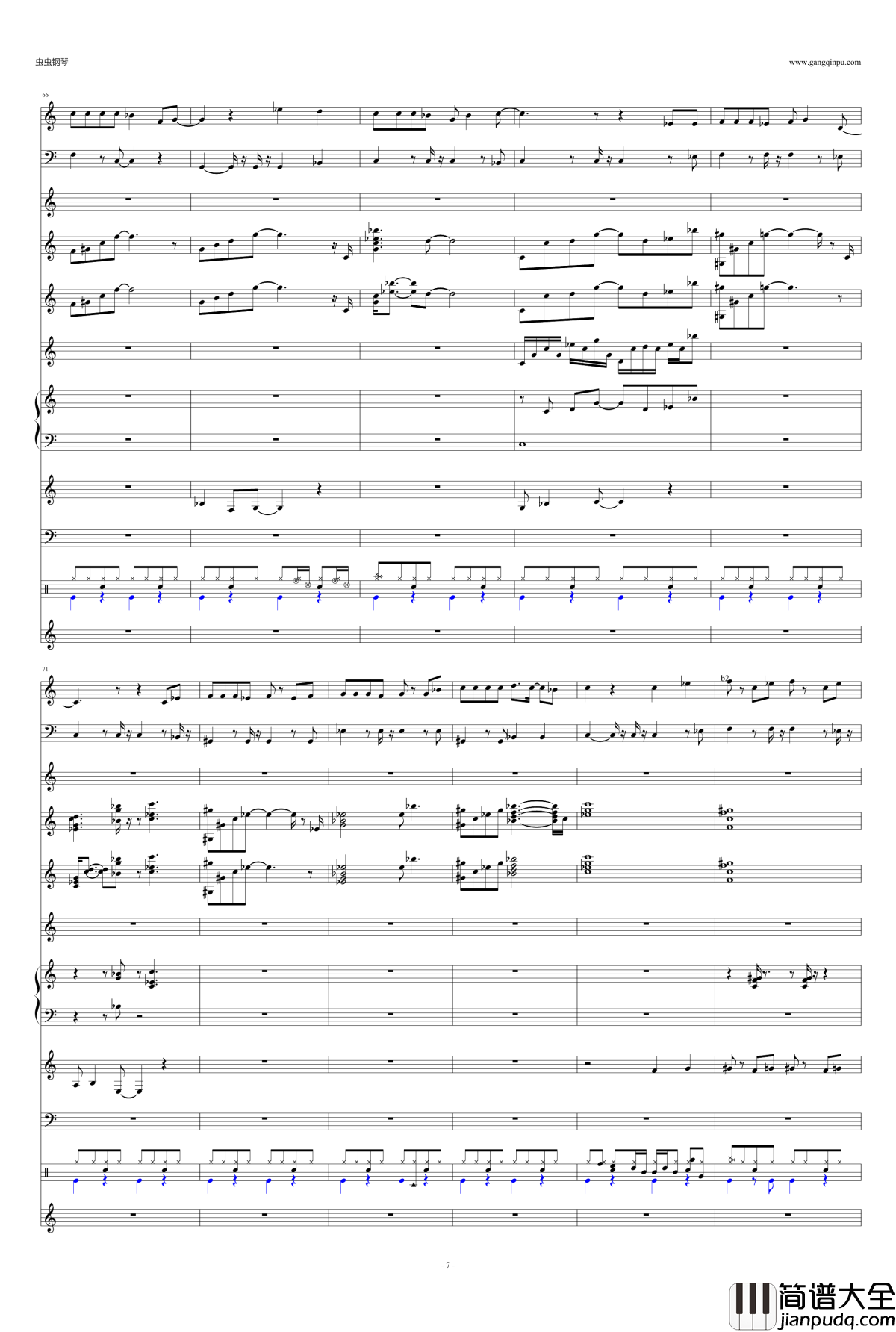 好姑娘钢琴谱_李晓杰