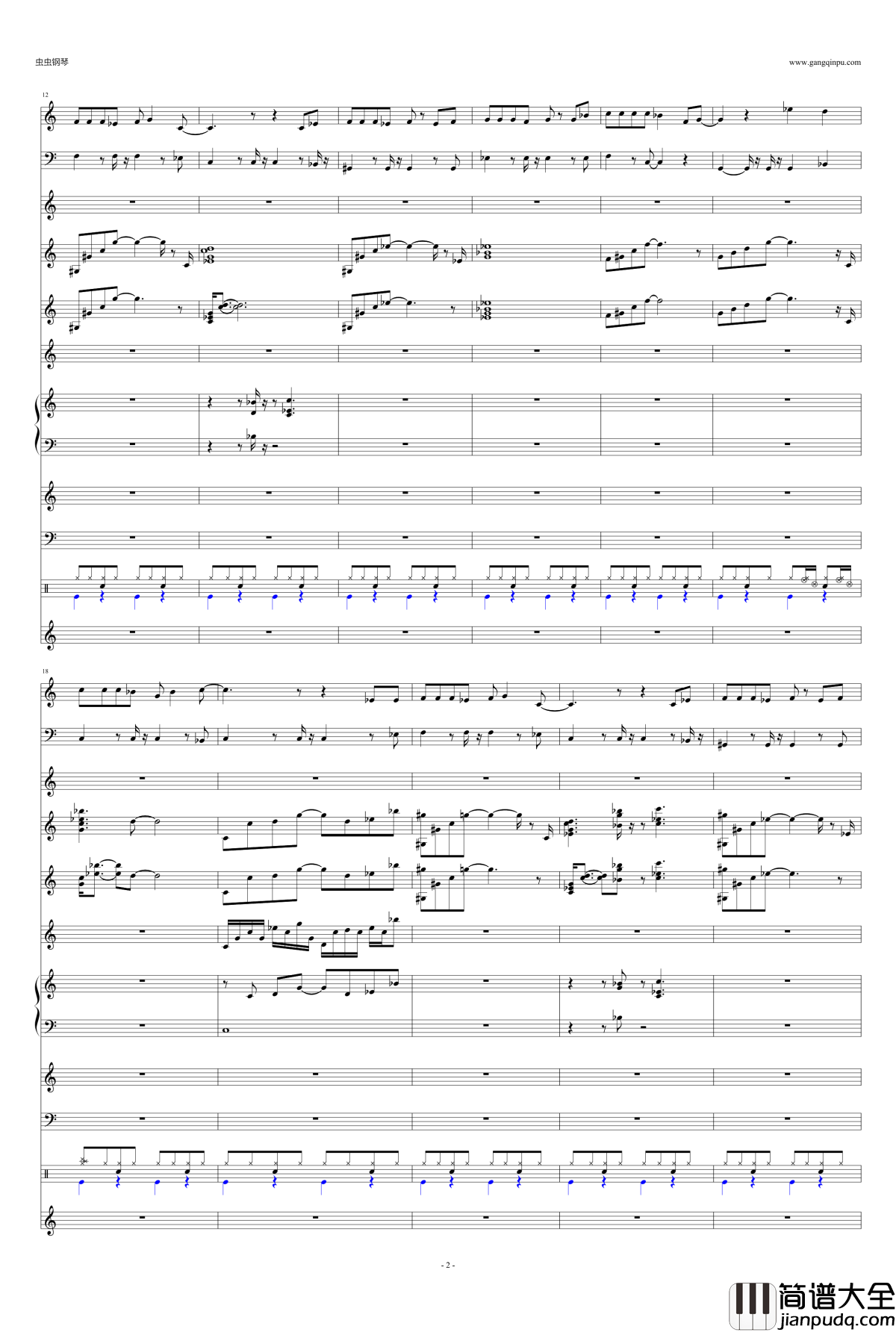 好姑娘钢琴谱_李晓杰