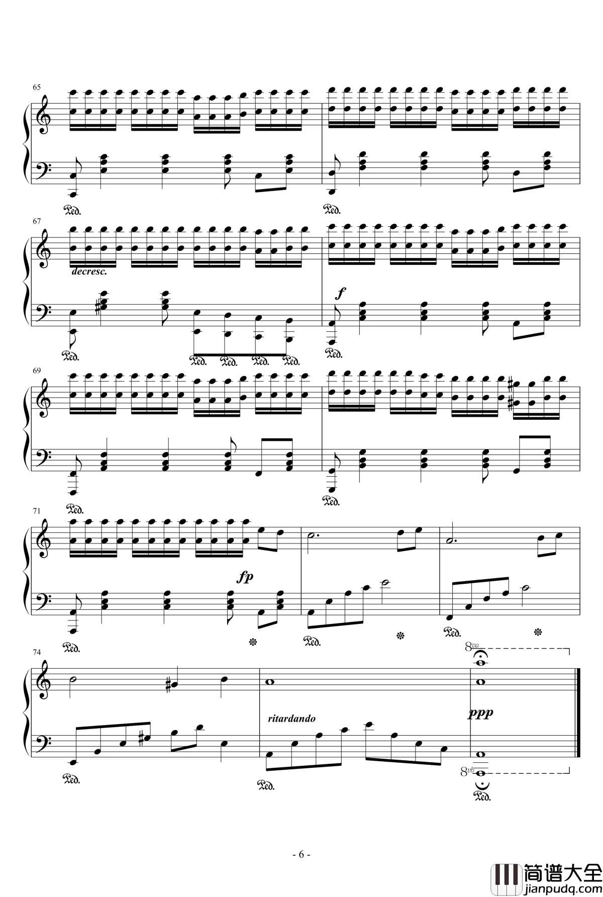 歌声与微笑钢琴谱_李谷一