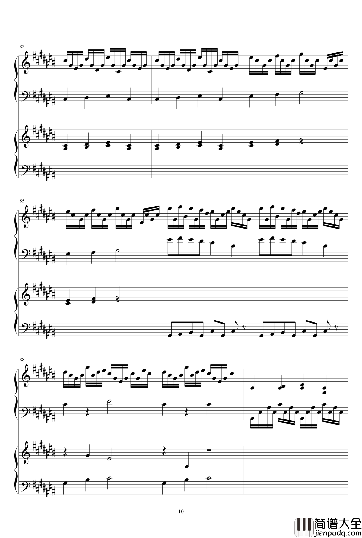 2135号组曲连弹钢琴谱_as2134