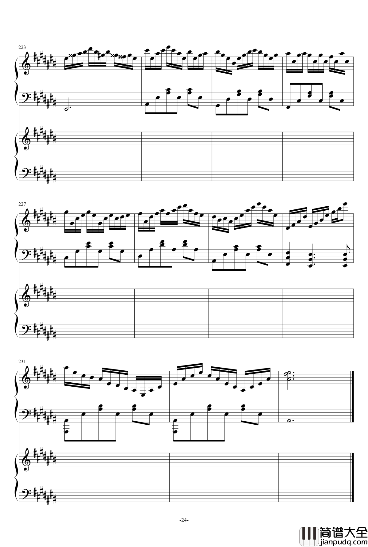 2135号组曲连弹钢琴谱_as2134