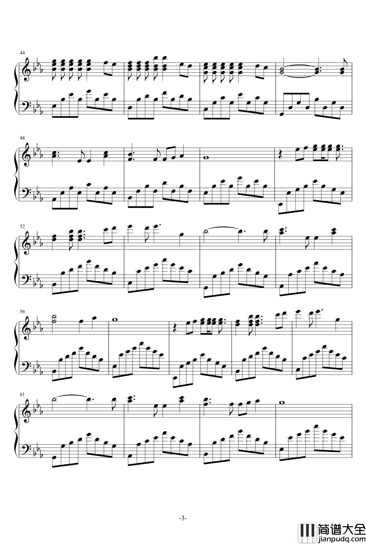 JUST钢琴谱_霍宇琛