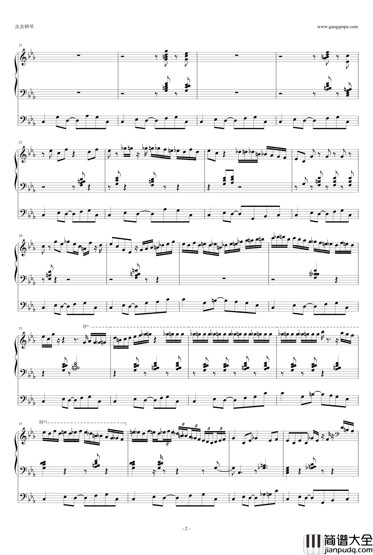 Pathétique_III钢琴谱_三行_Klazz_Brothers