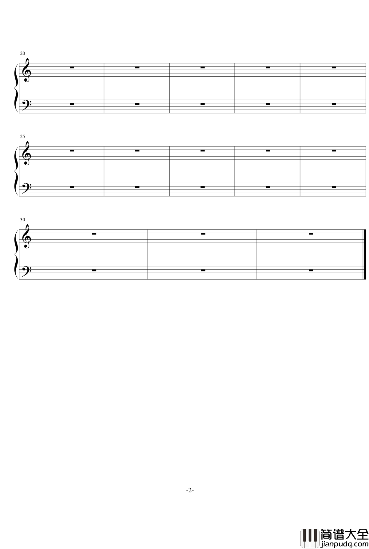 小星星·印象钢琴谱_秋水镜湖月