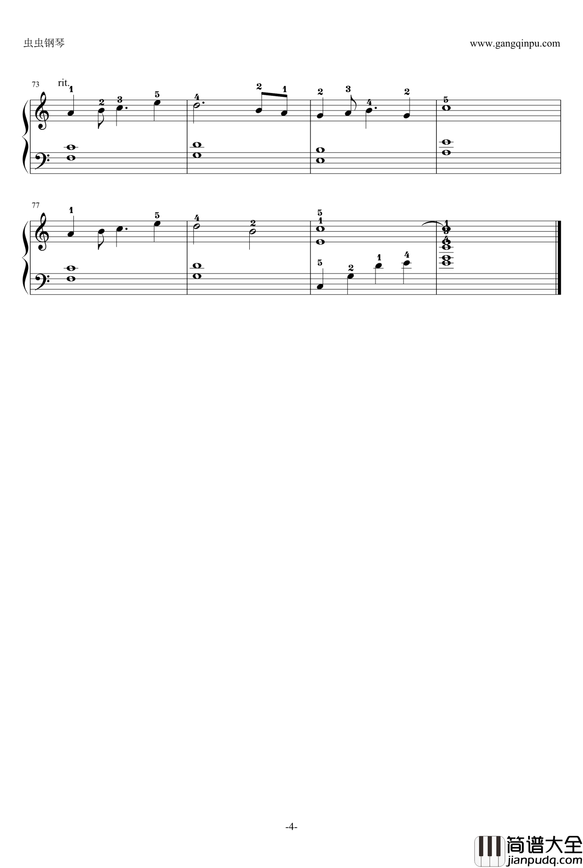 Cry_for_the_moon钢琴谱_NAGI_NO_ASUKARA_来自风平浪静的明天