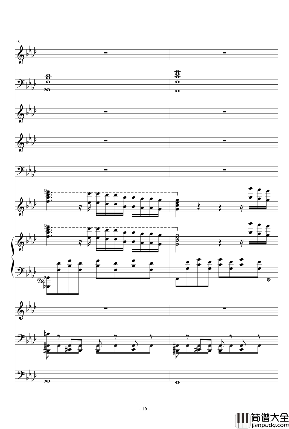 冬日的私语钢琴谱_ellocz