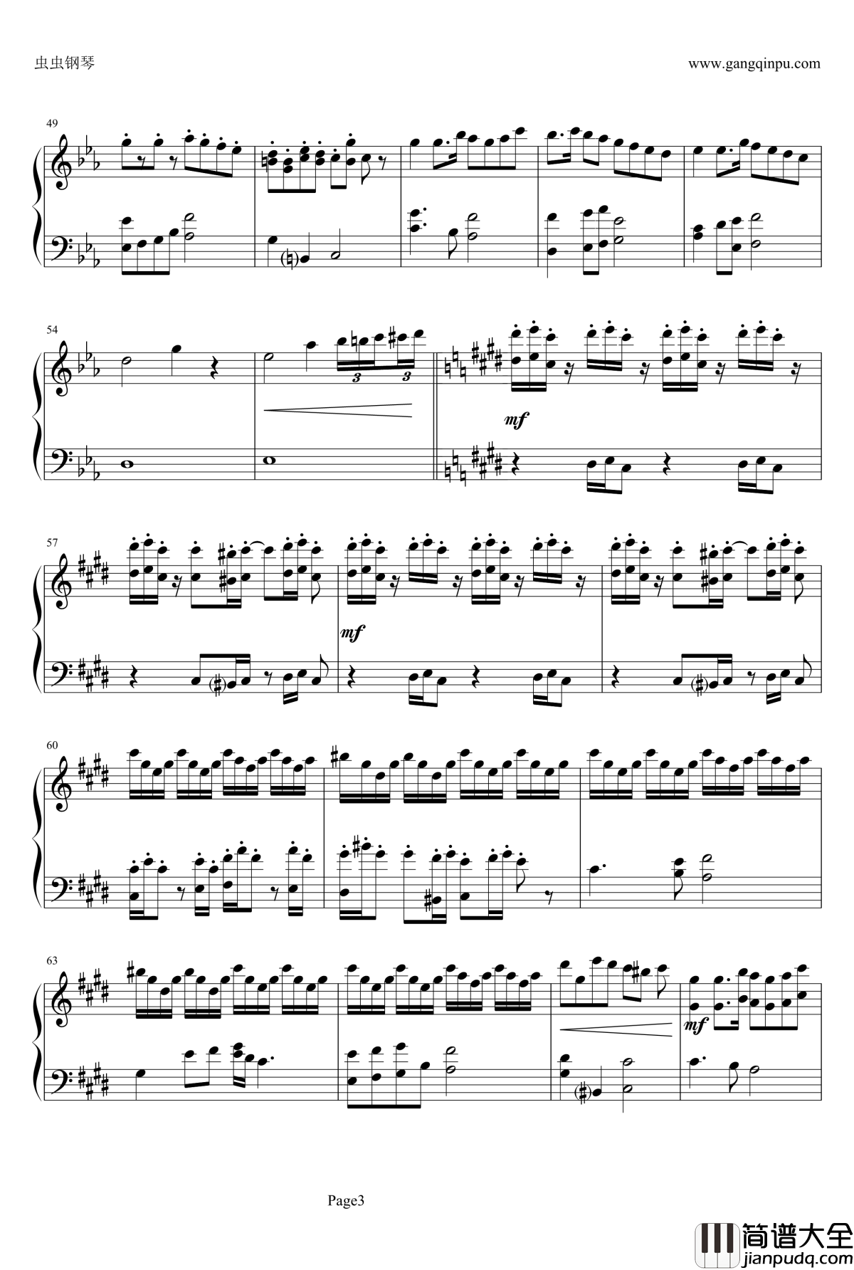 克罗地亚狂想曲弦乐钢琴谱_马克西姆_Maksim·Mrvica