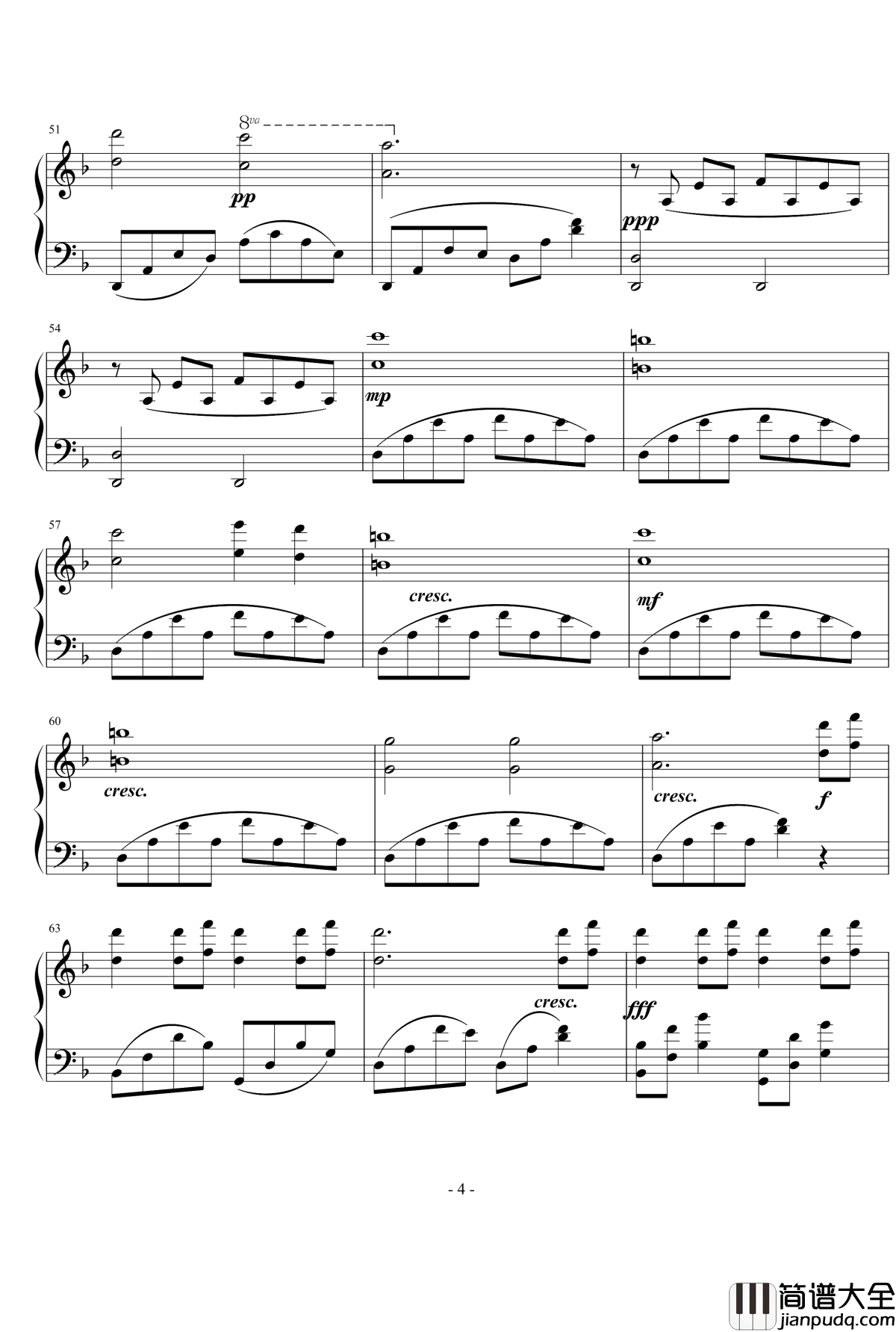 淹没钢琴谱_张学友