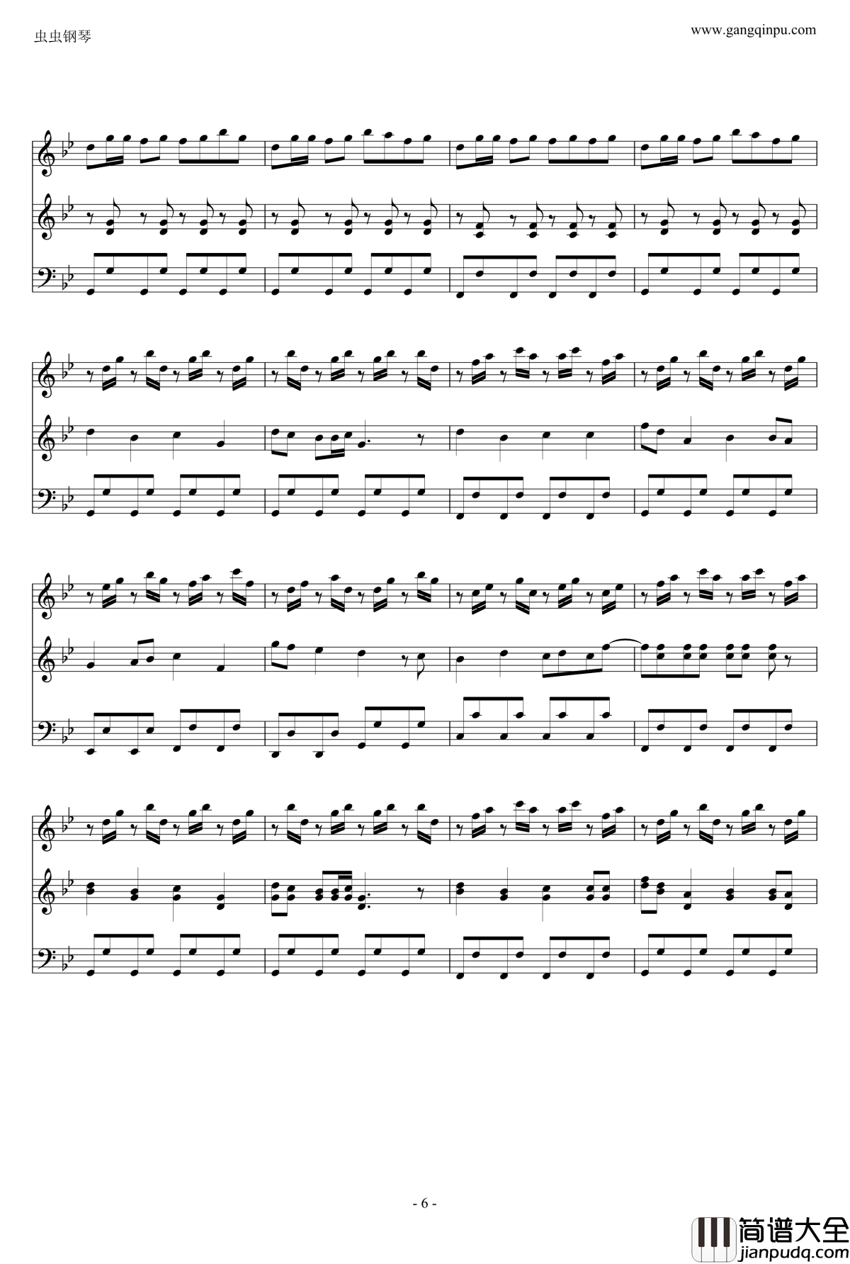 小苹果原版钢琴谱_筷子兄弟