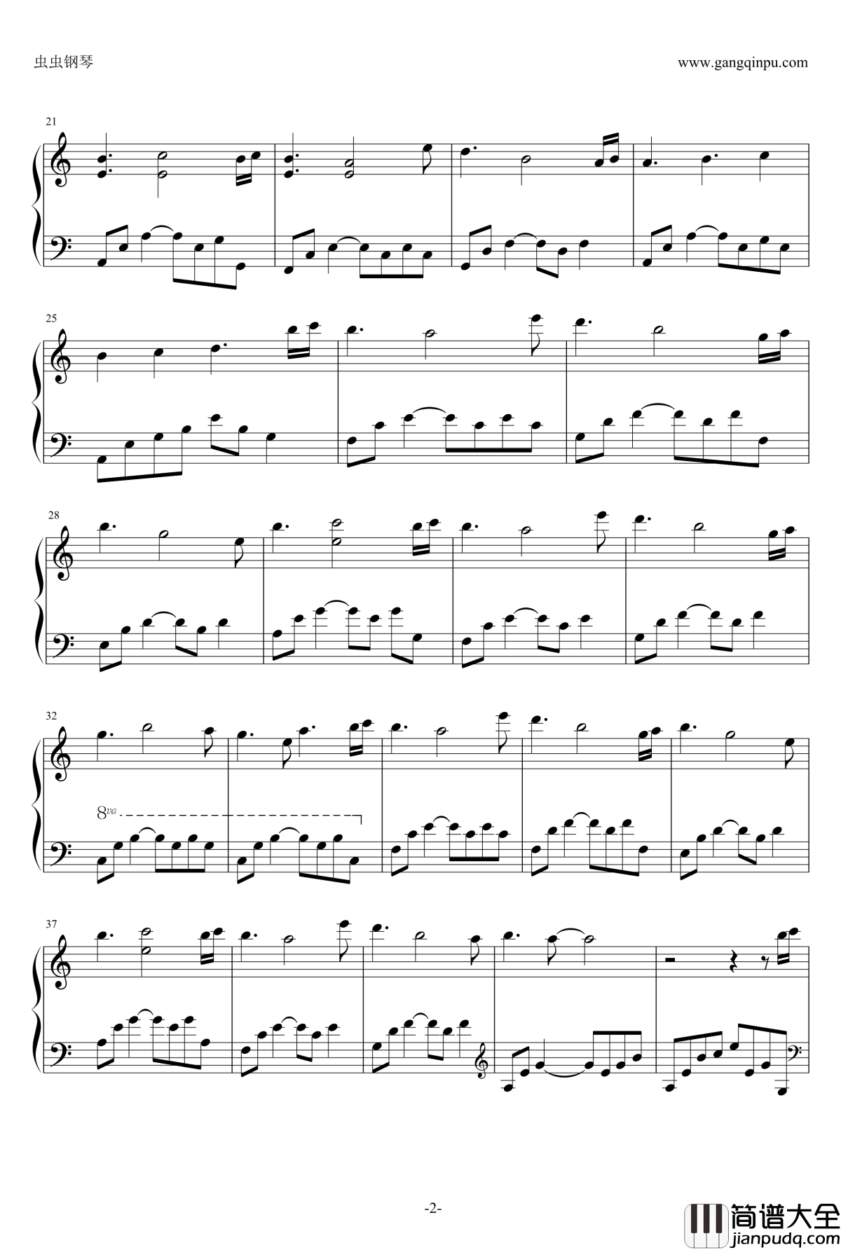 夜的钢琴曲二十一钢琴谱_石进