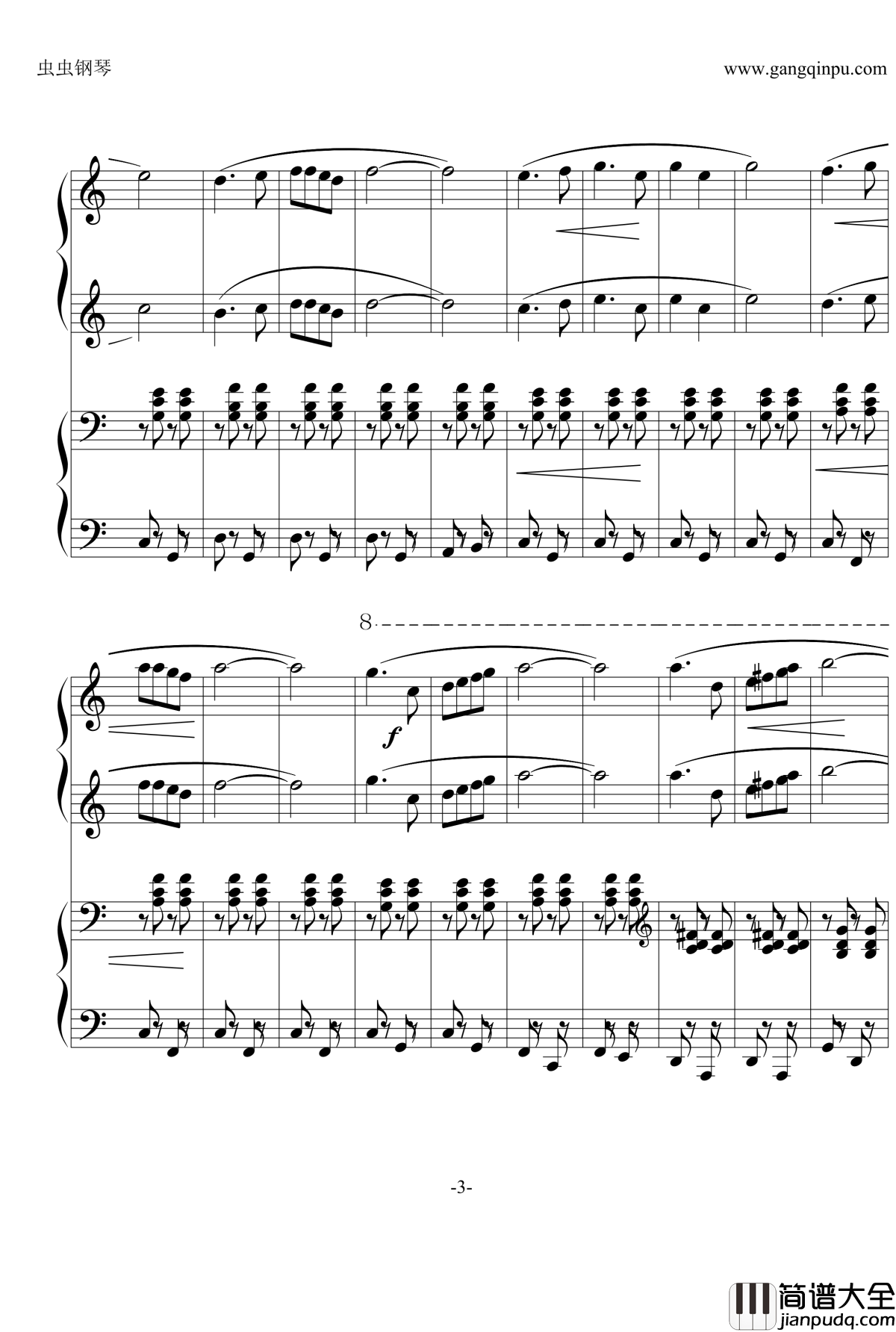 DO_RE_MI钢琴谱_四手联弹_音乐之声