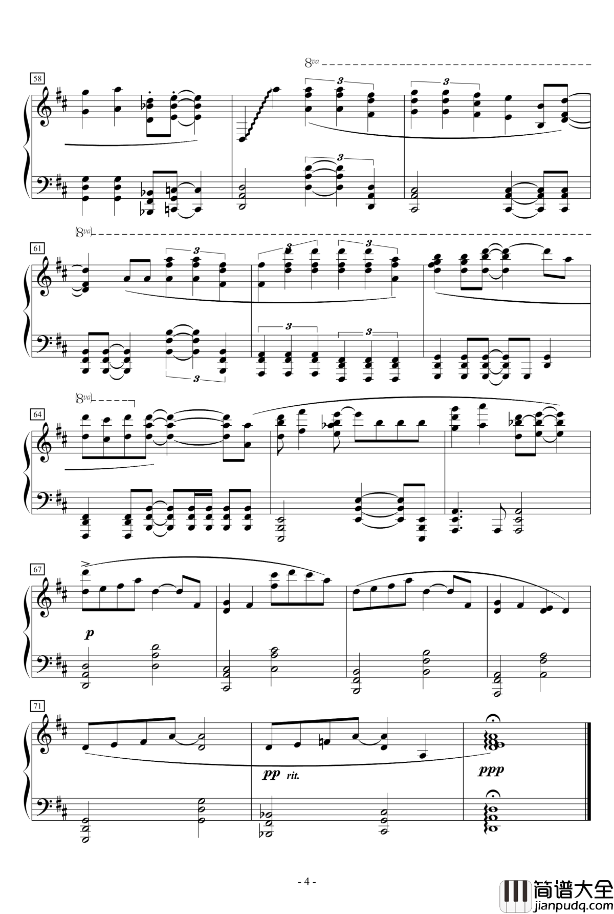 填空钢琴谱_家家