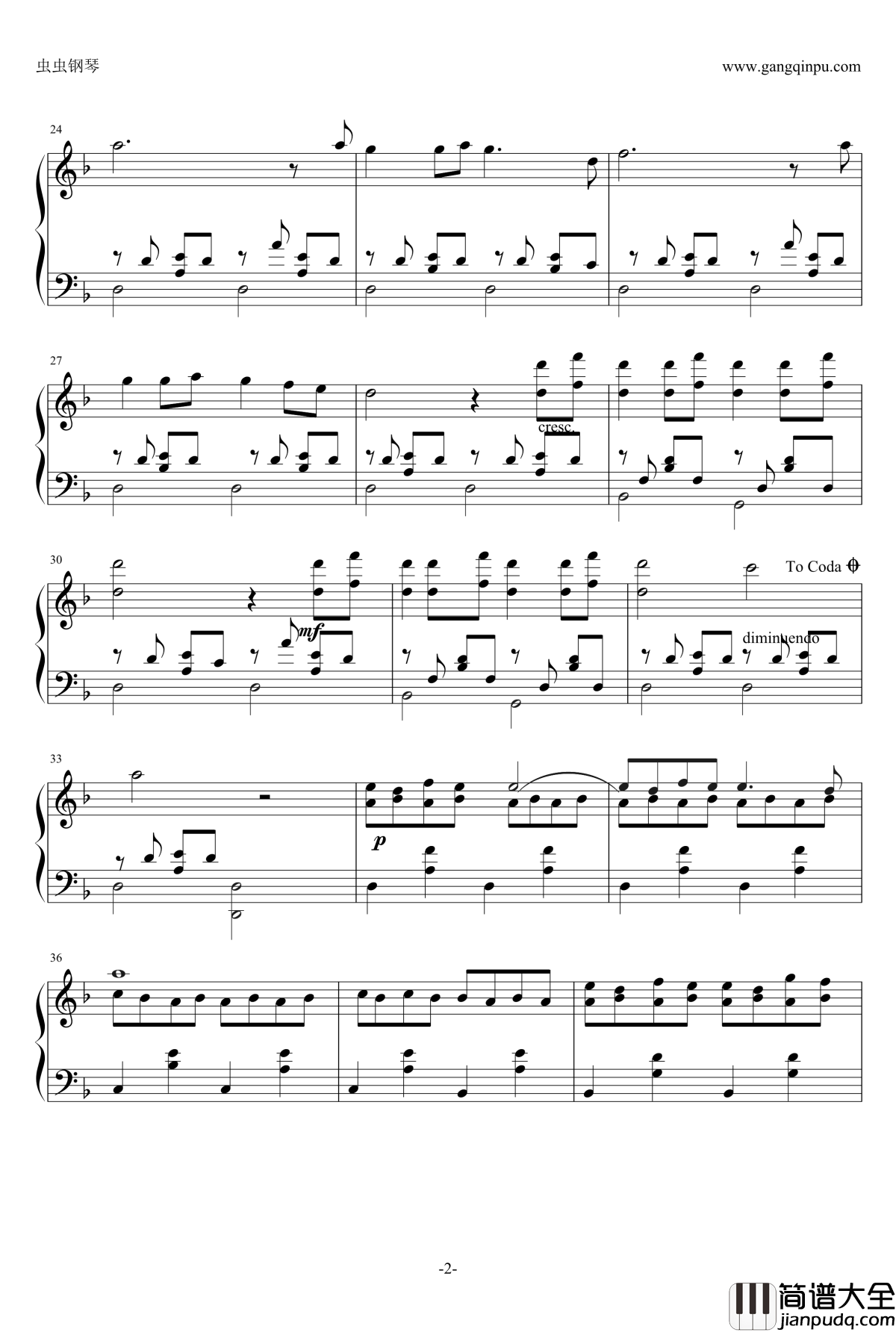 色戒钢琴谱_王佳芝主题_Alexandre_Desplat