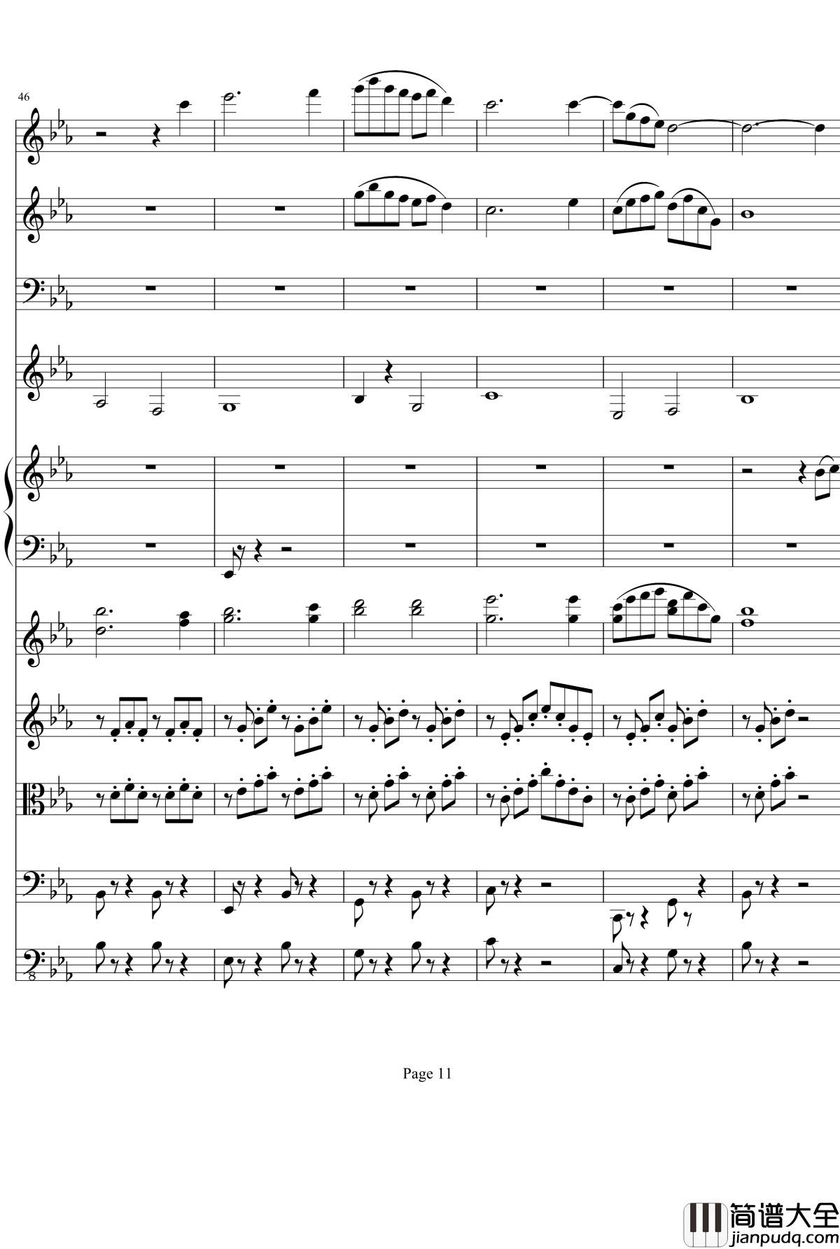 一个女孩的梦钢琴谱_项道荣_交响诗