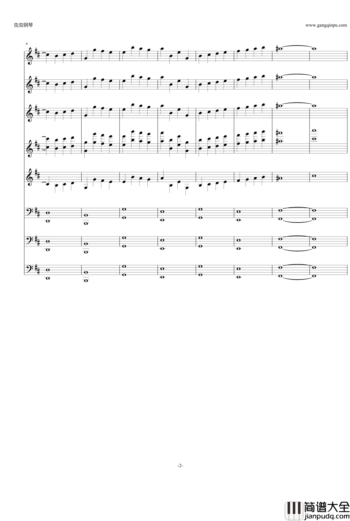 新三国背景音乐悲凉钢琴谱_交响乐_新三国