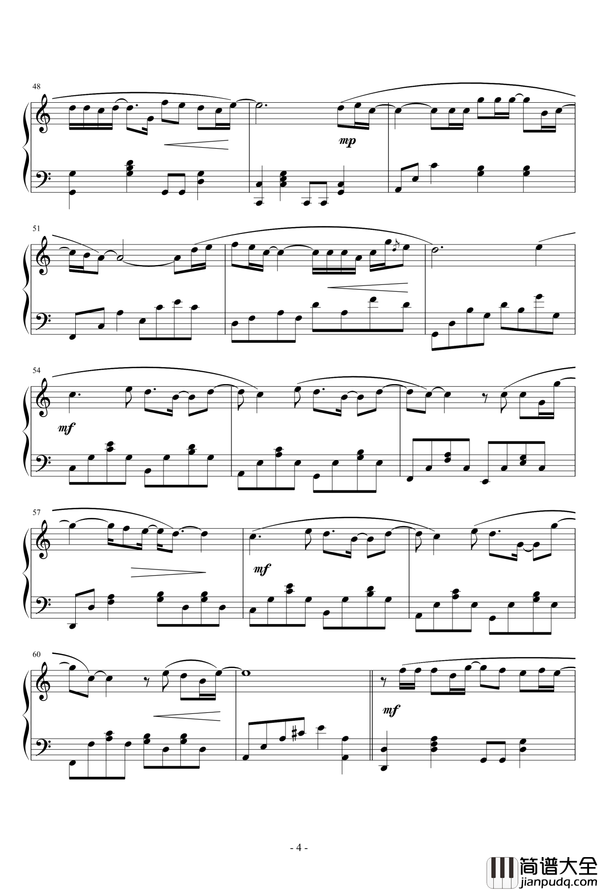 当我们一起走过钢琴谱_苏打绿