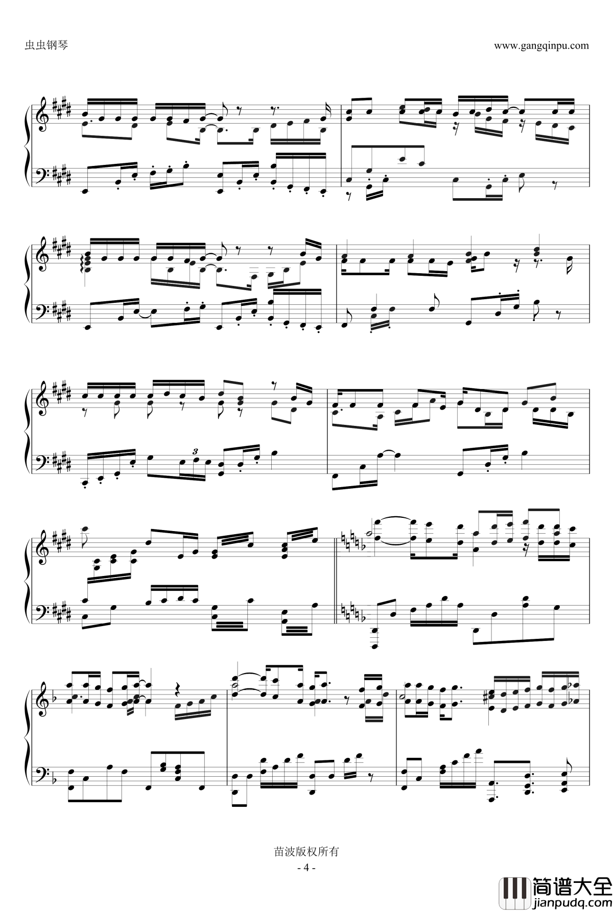 你的样子钢琴谱_齐秦