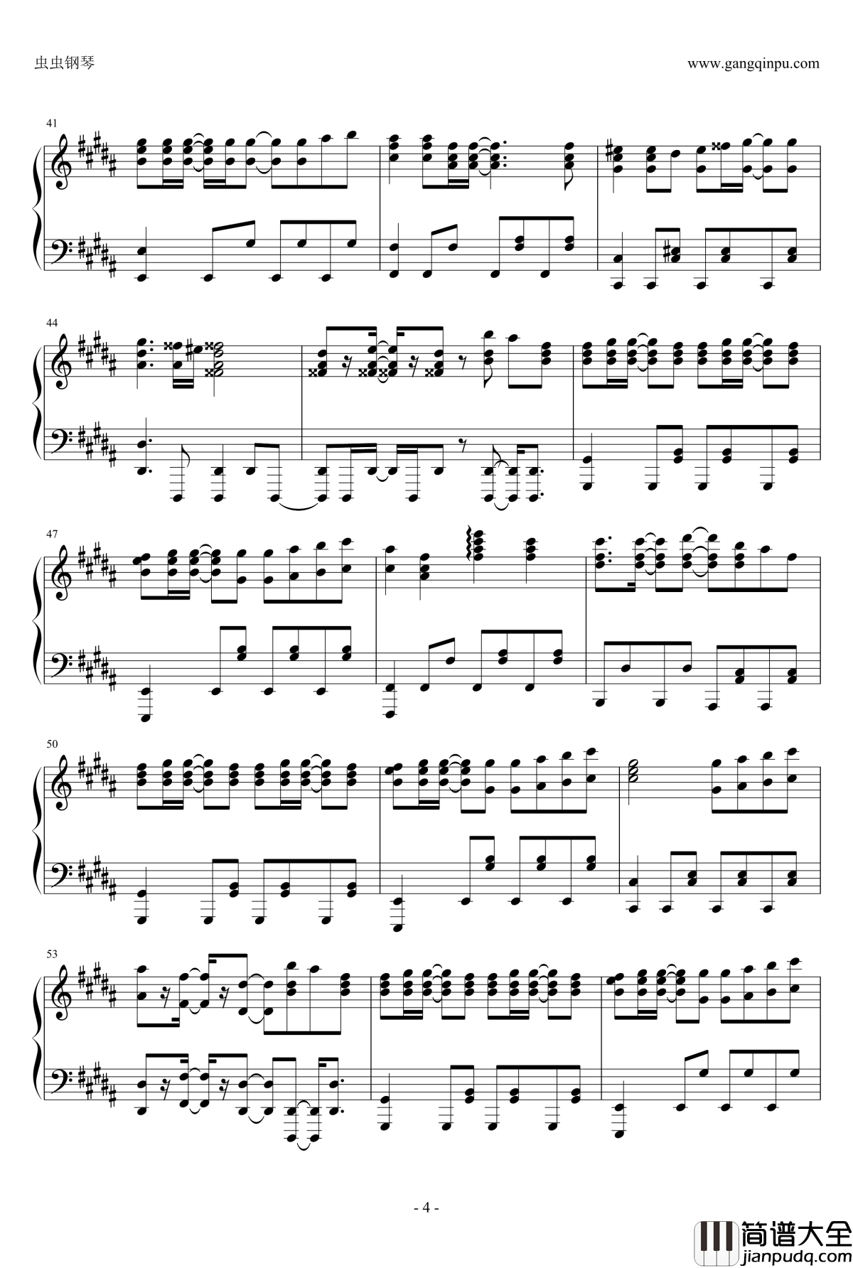 only_my_railgun钢琴谱_触手猴