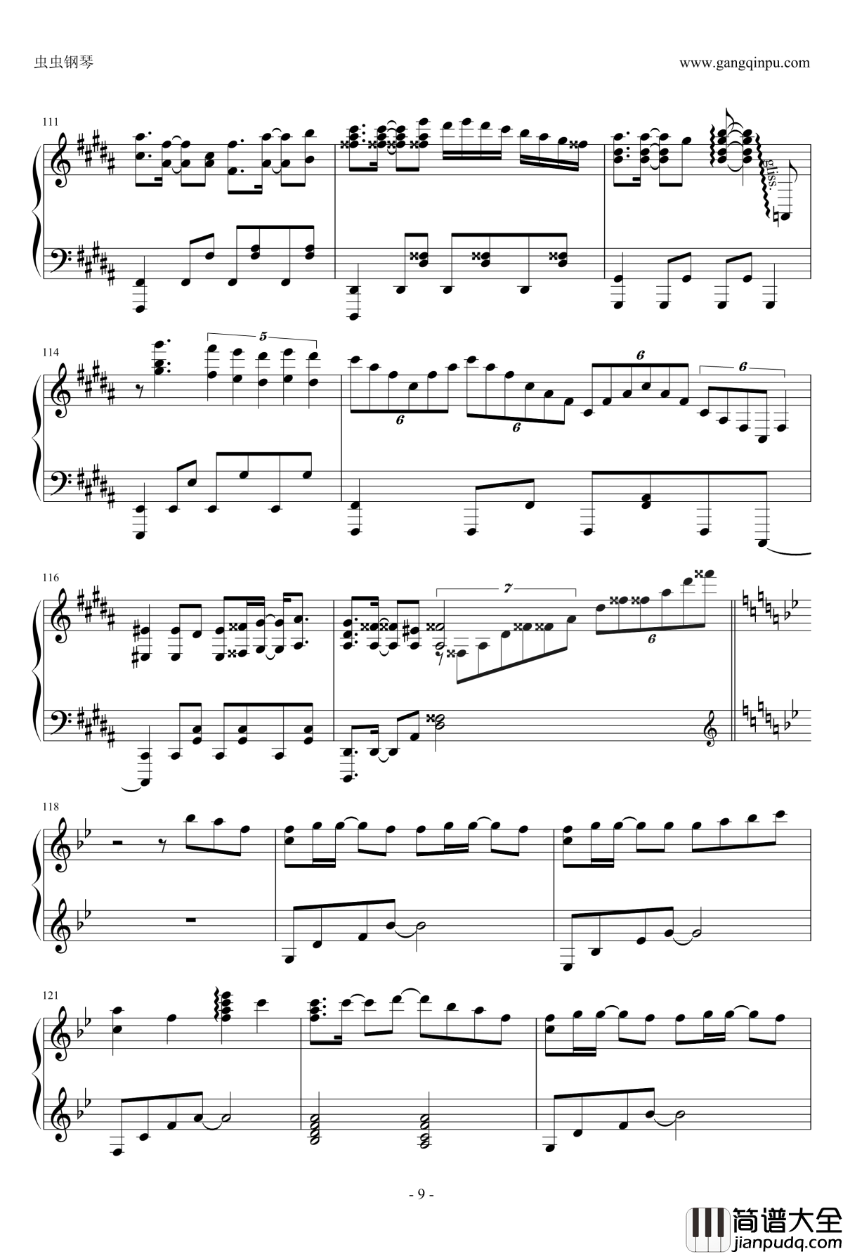 only_my_railgun钢琴谱_触手猴