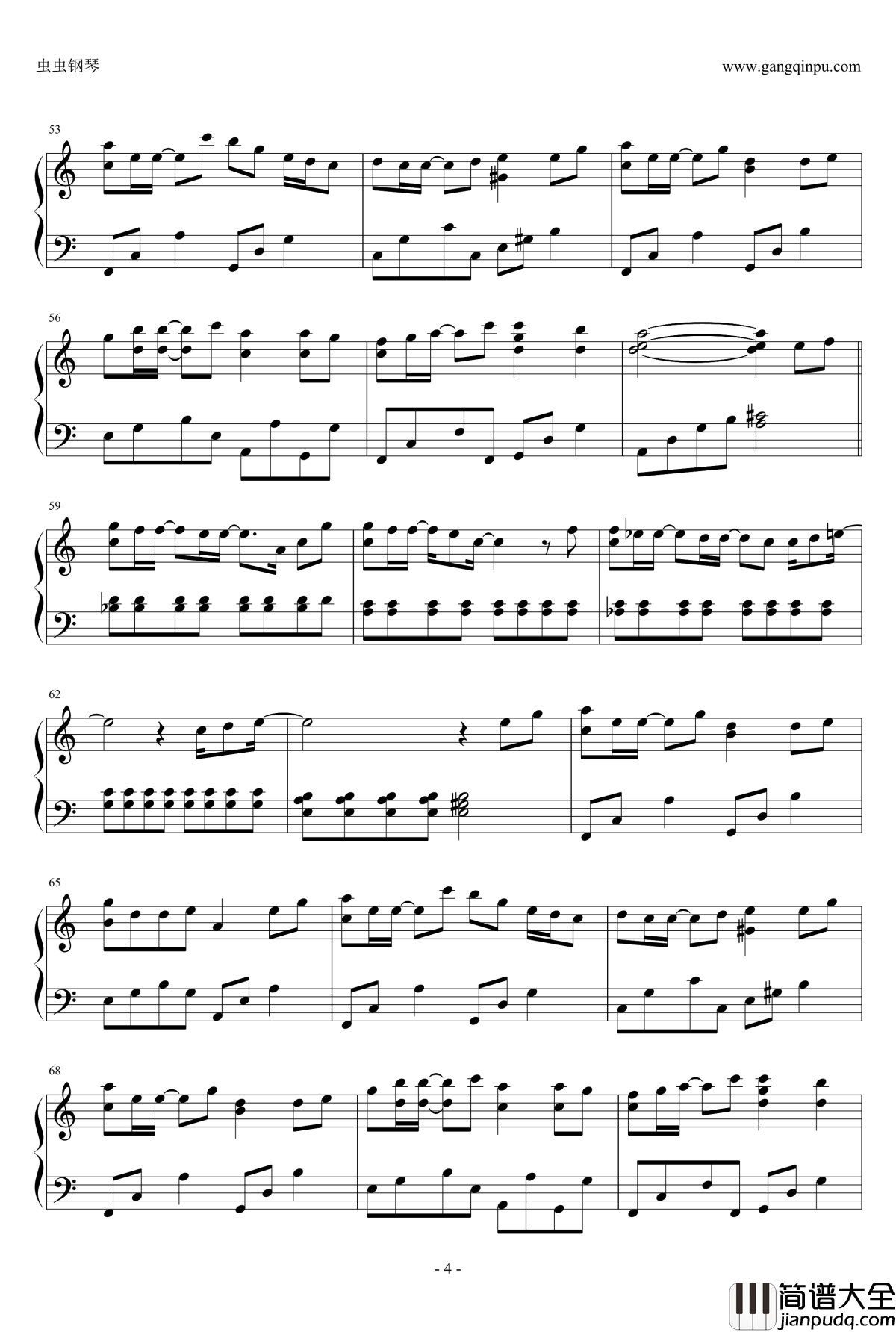 手掌心钢琴谱_兰陵王