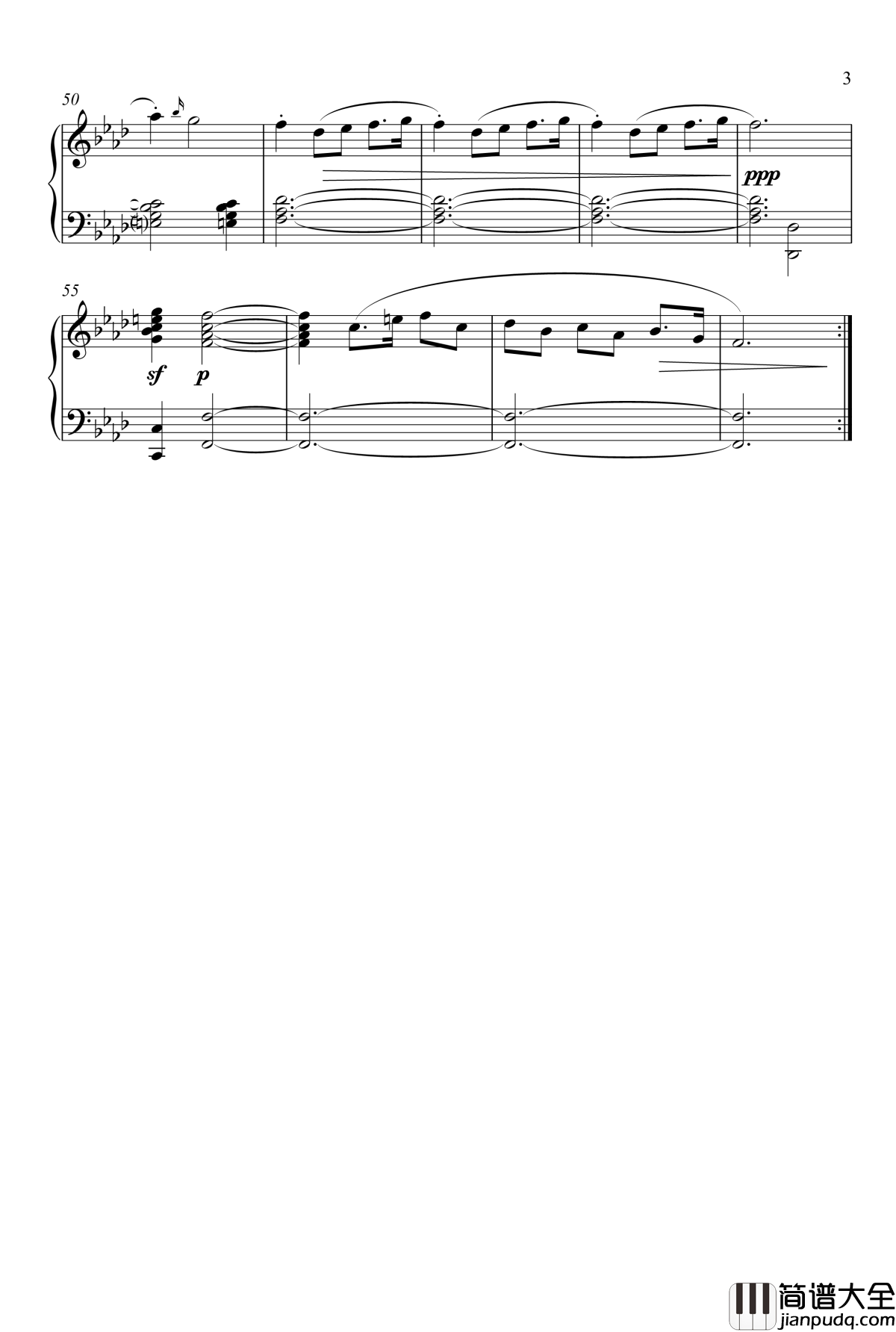 f小调小步舞曲钢琴谱_作废_张三刀