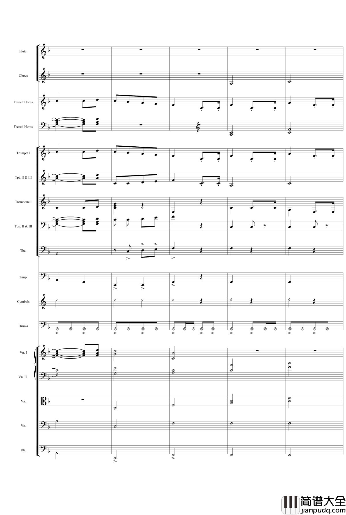 歌唱祖国钢琴谱_交响总谱_中国名曲