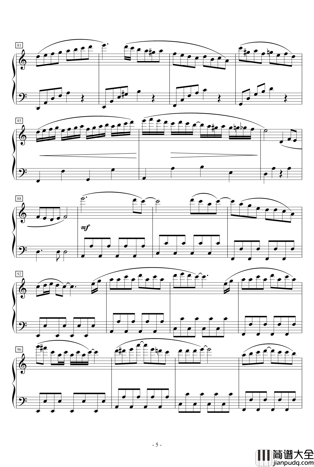 天机钢琴谱_MP魔幻力量