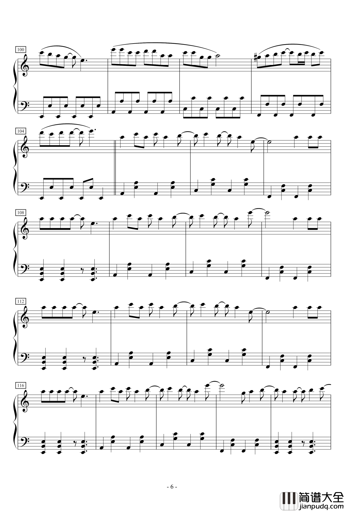 天机钢琴谱_MP魔幻力量