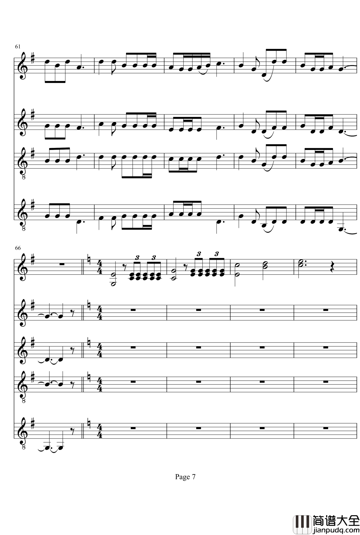 中国梦钢琴谱_合唱谱，管弦乐试听_项道荣