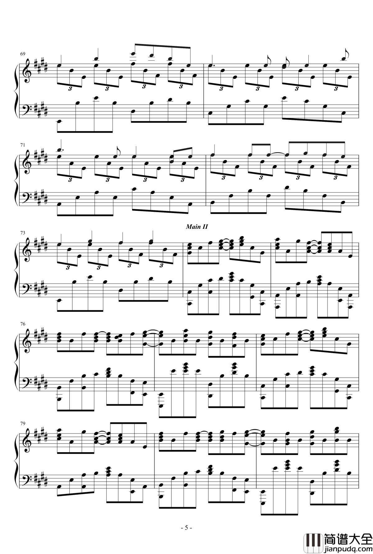 一路风景钢琴谱_标题要长_lcx64579