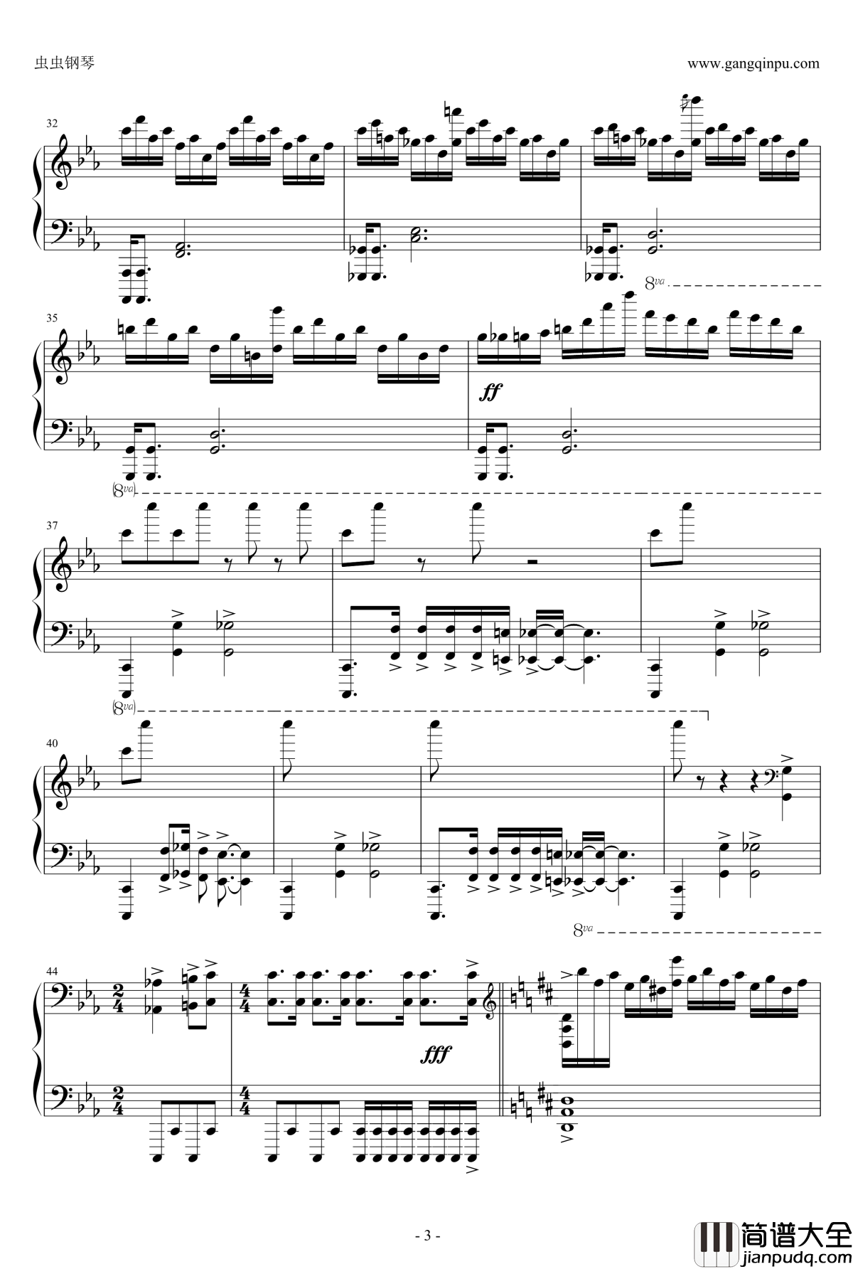 Rainbow_Cemetary钢琴谱_恶魔城月下夜想曲