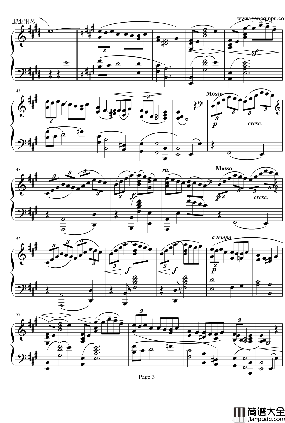 德彪西2首阿拉伯风格曲之一钢琴谱_德彪西